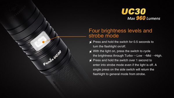 fenix uc30 LED Flashlight