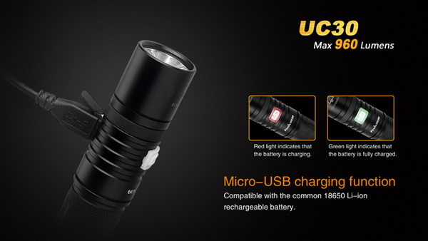 fenix uc30 LED Flashlight