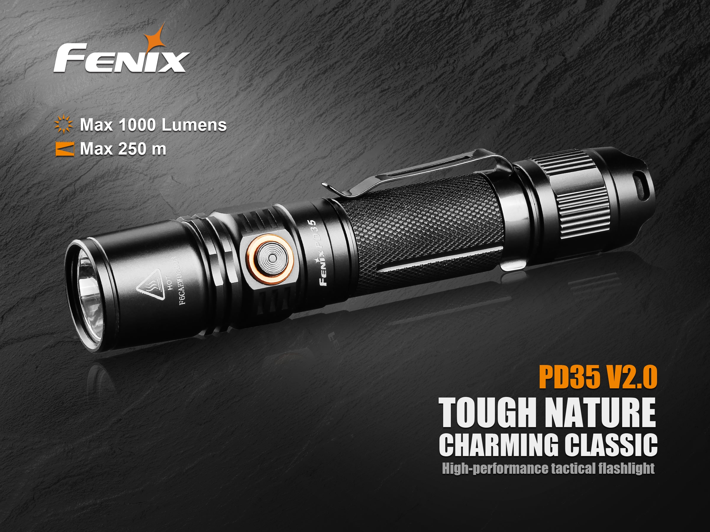 Fenix PD35 V2.0 Cree XP-L HI V3 LED 1000 Lumens 18650 Tactical ...