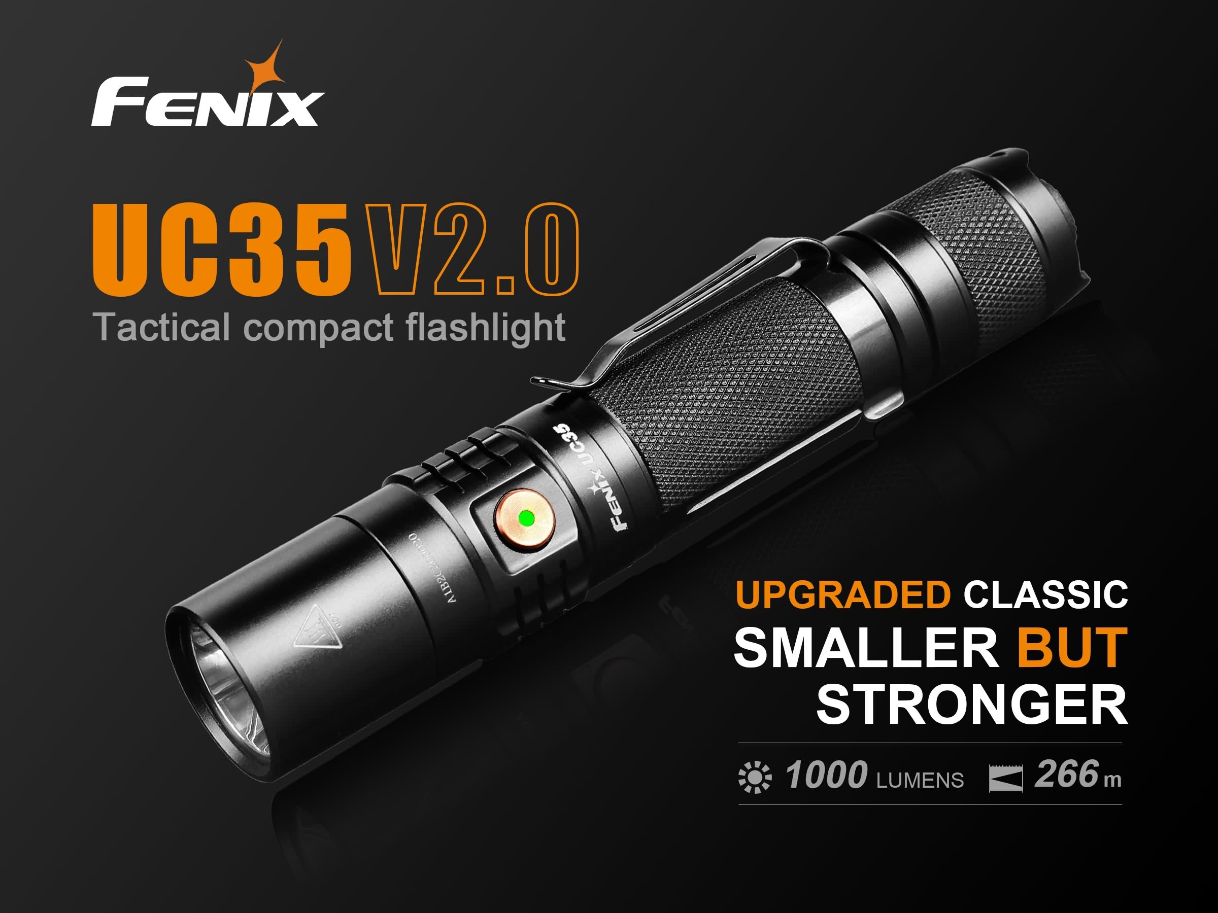 Fenix UC35 V2.0 LED USB Rechargeable Tactical Flashlight Torch