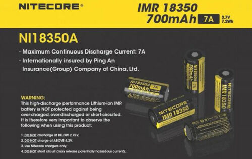 NiteCore IMR18350 700mAh 