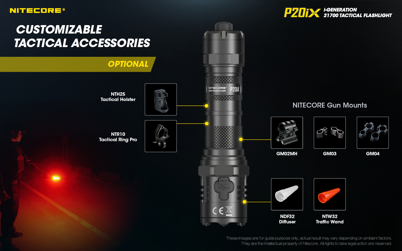 NiteCore P20iX 4000 Lumens Generation X Strong Light Tactical