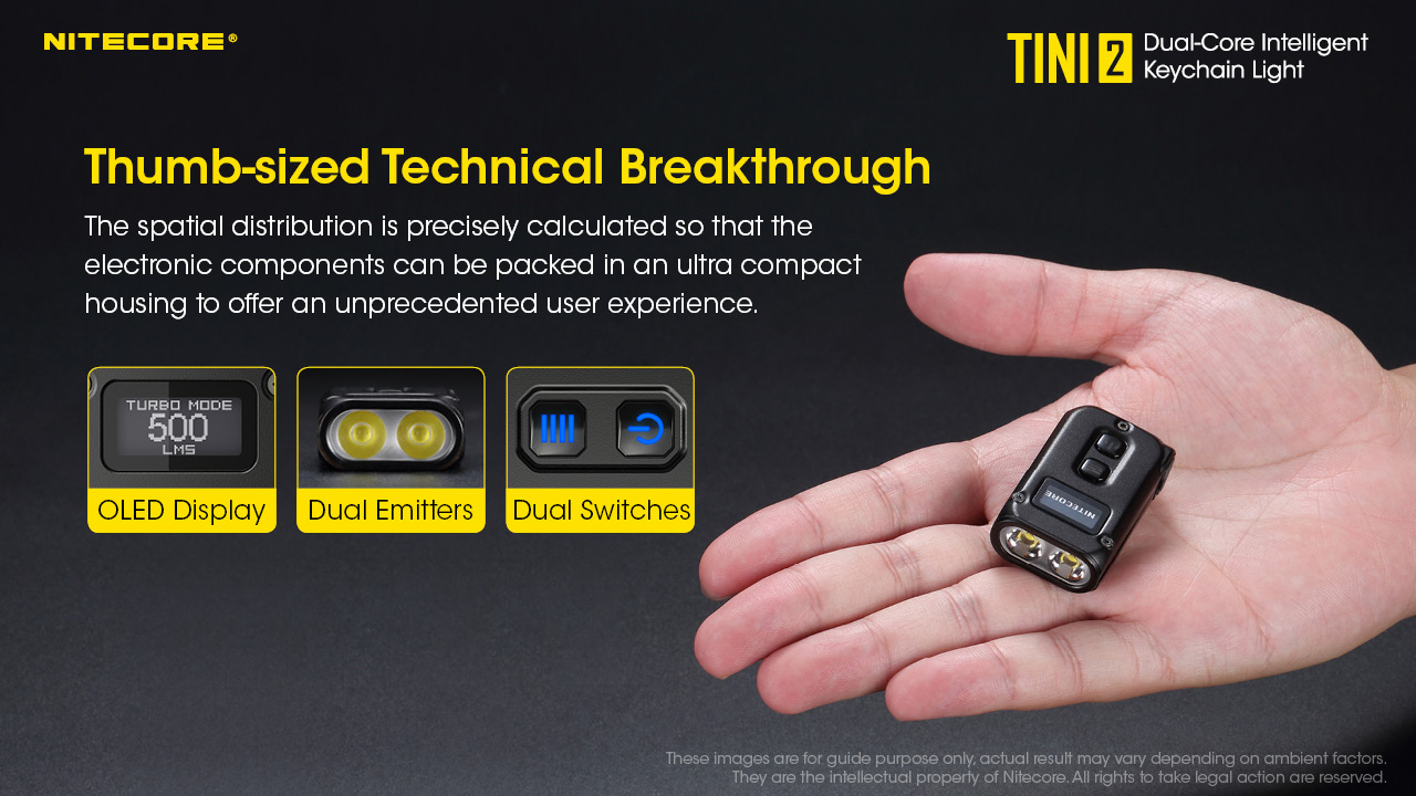 NiteCore TINI 2 Dual-Core Intelligent USB-C Rechargeable