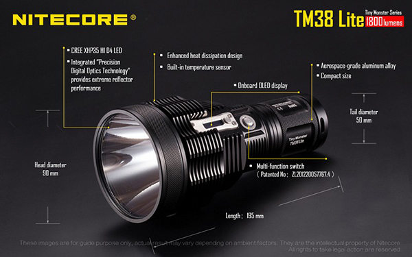 nitecore tm38lite Infrared LED Flashlight