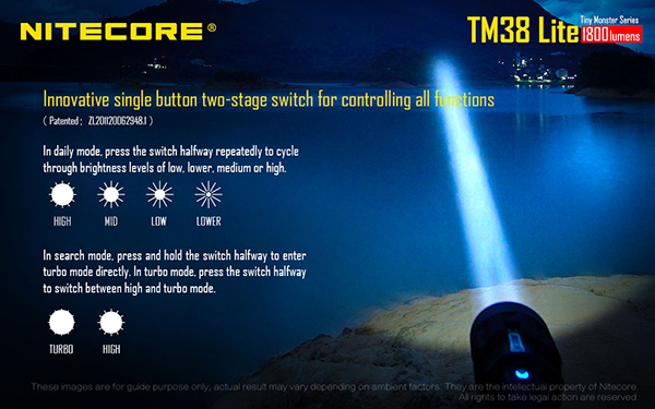 nitecore tm38lite Infrared LED Flashlight